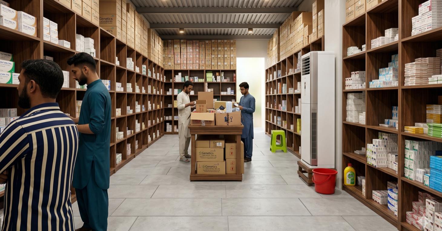 Staff picking stock